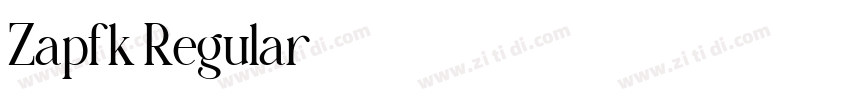Zapfk Regular字体转换